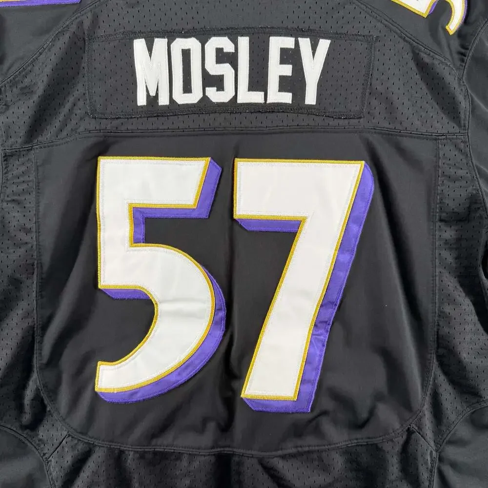 1232 Large Nike NFL Baltimore Ravens C.J. Mosley #57 Game Jersey